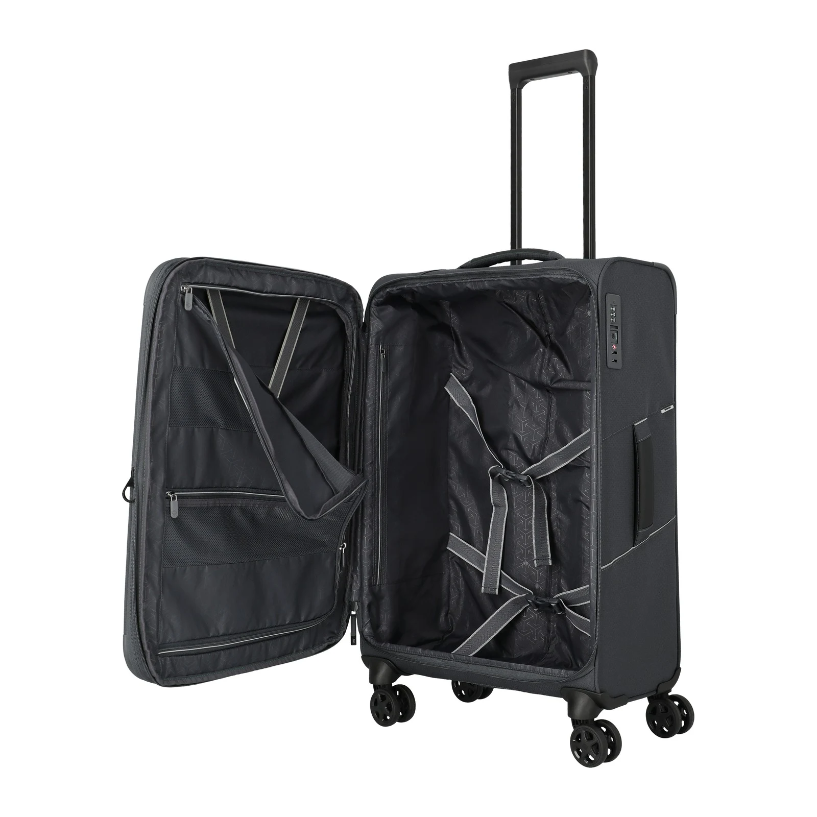Travelite hall keskmine reisikohver — polüester, 62/68L, 2.6 kg (vaade 8) — 62/68L