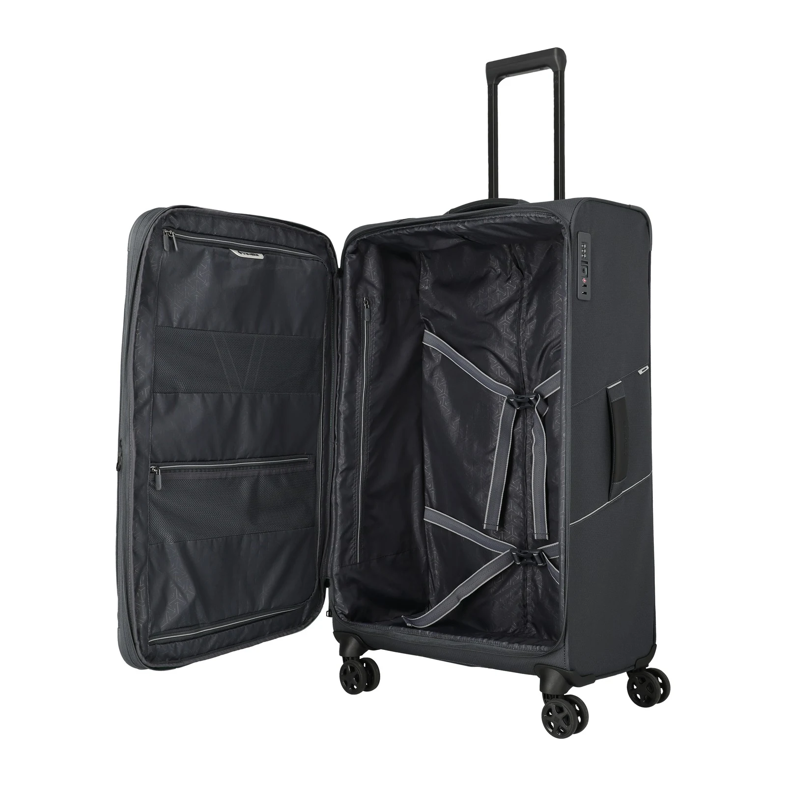 Travelite hall suur reisikohver — polüester, 101/108L, 2.95 kg (vaade 7) — 101/108L