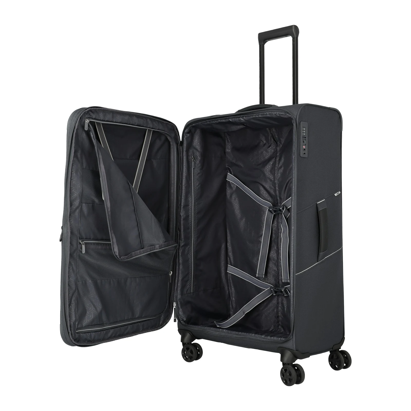 Travelite hall suur reisikohver — polüester, 101/108L, 2.95 kg (vaade 8) — 101/108L