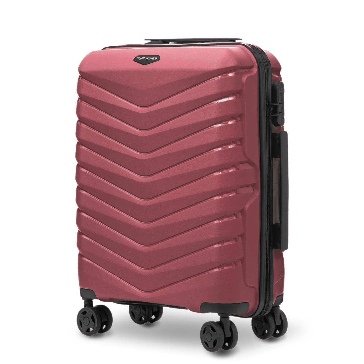 Wings PHX02 tumepunane käsipagasi kohver — polüpropüleen, 38L, 2.5 kg