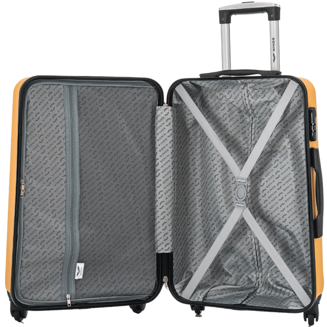 Wings KST01 tumesinine suur reisikohver — ABS, 97L, 3.8 kg (vaade 6) — 97L