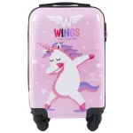 Wings PC-KD01 roosa mini käsipagasi kohver — Polükarbonaat, 28L, 2.5 kg (eest)