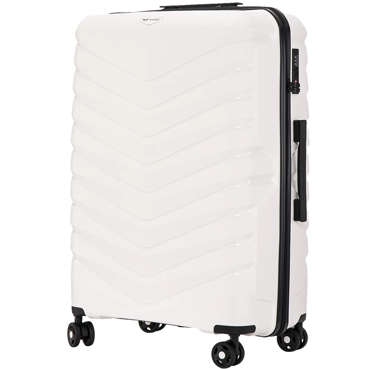 Wings PHX01 valge suur reisikohver — Polüpropüleen, 96L, 4 kg