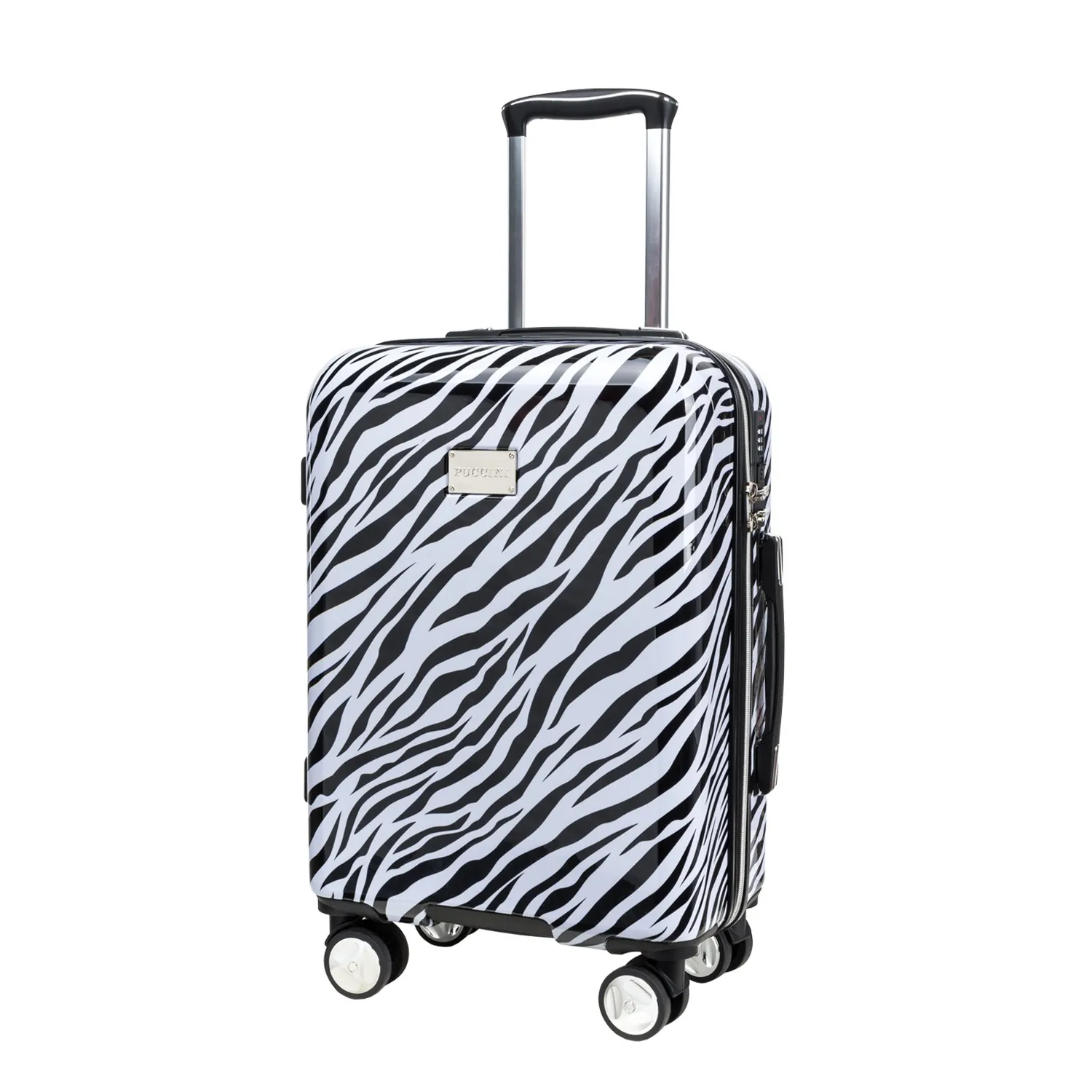 Puccini ABS015C10 valge käsipagasi kohver — ABS (tugev plastik)+polükarbonaat, 33L, 2.8 kg
